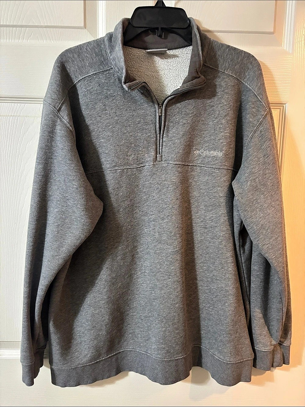 Columbia Men's Gray Quarter-Zip Pullover XXL Like New